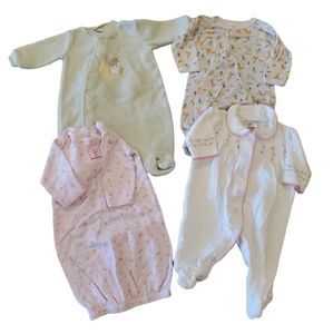 Newborn Sleep Bundle - Set of 4 - Baby Girl - Gently Used